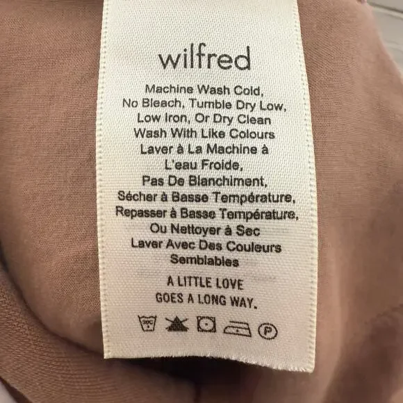 WILFRED ARITZIA Women's 8 Allant Linen Pants Cropped Waist Tie Moroccan Spice - Picture 10 of 16